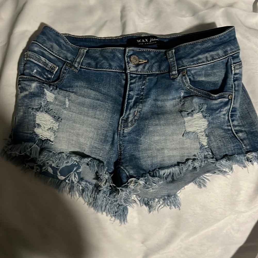 Size Small, Jean shorts with rips